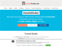 Tablet Screenshot of hotelsfinder.net